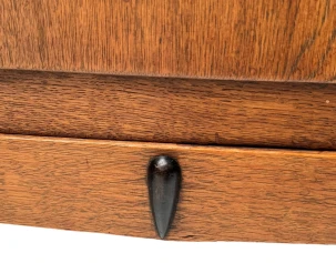 Two Art Deco Amsterdamse School Nightstands or Bedside Tables, 1920s